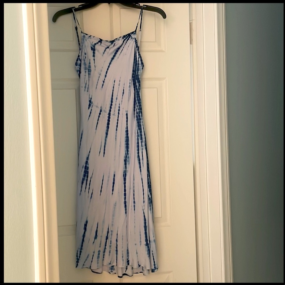 NWT Chaser Tue Dye/Shibori Silky Slip Dress
